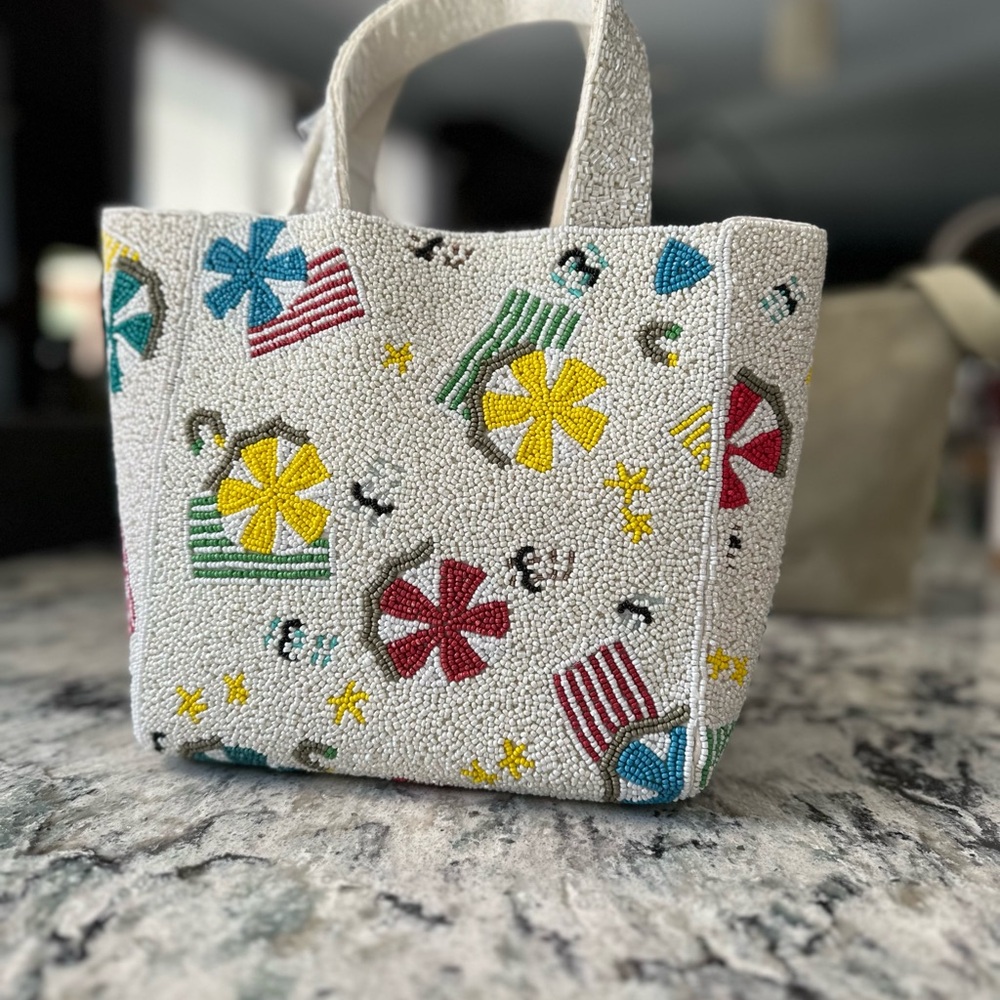 Colorful Beach Pattern Tote Bag